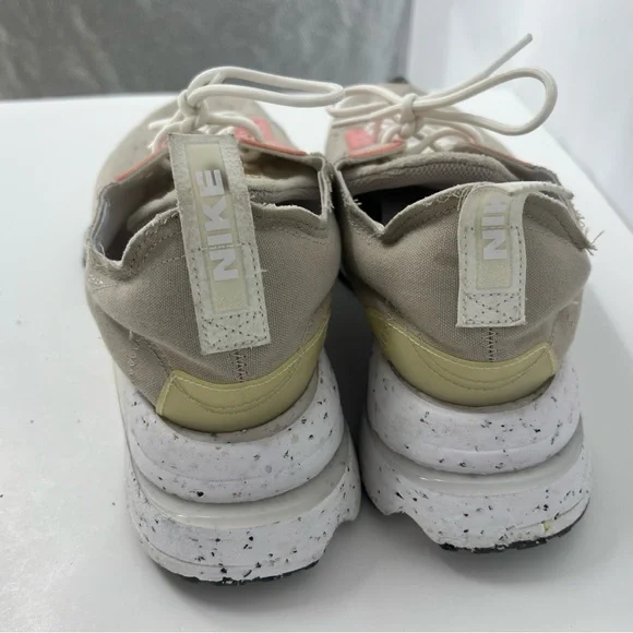 Nike Air-Zoom-Type Crater Beige and Coral Sneakers - Picture 5 of 16